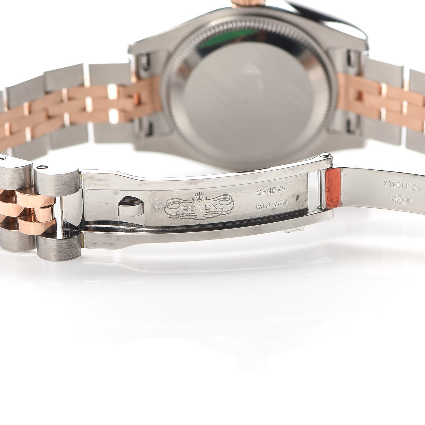 Stainless Steel 18K Everose Gold 26mm Oyster Perpetual Datejust Watch Pink Roman 179171