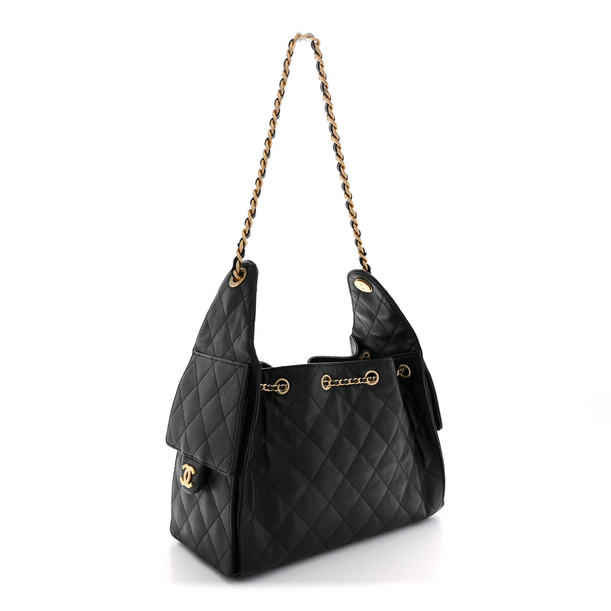 Chanel Caviar Quilted Small Chanel 25 Handbag Black 3 of 11