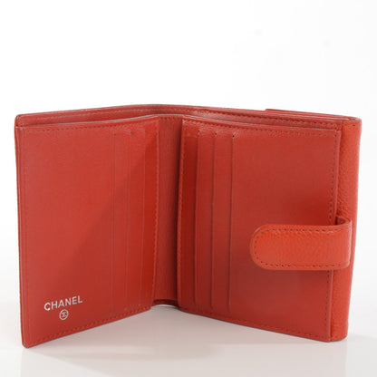Chanel Caviar Small Timeless CC Flap Wallet Orange 5 of 7