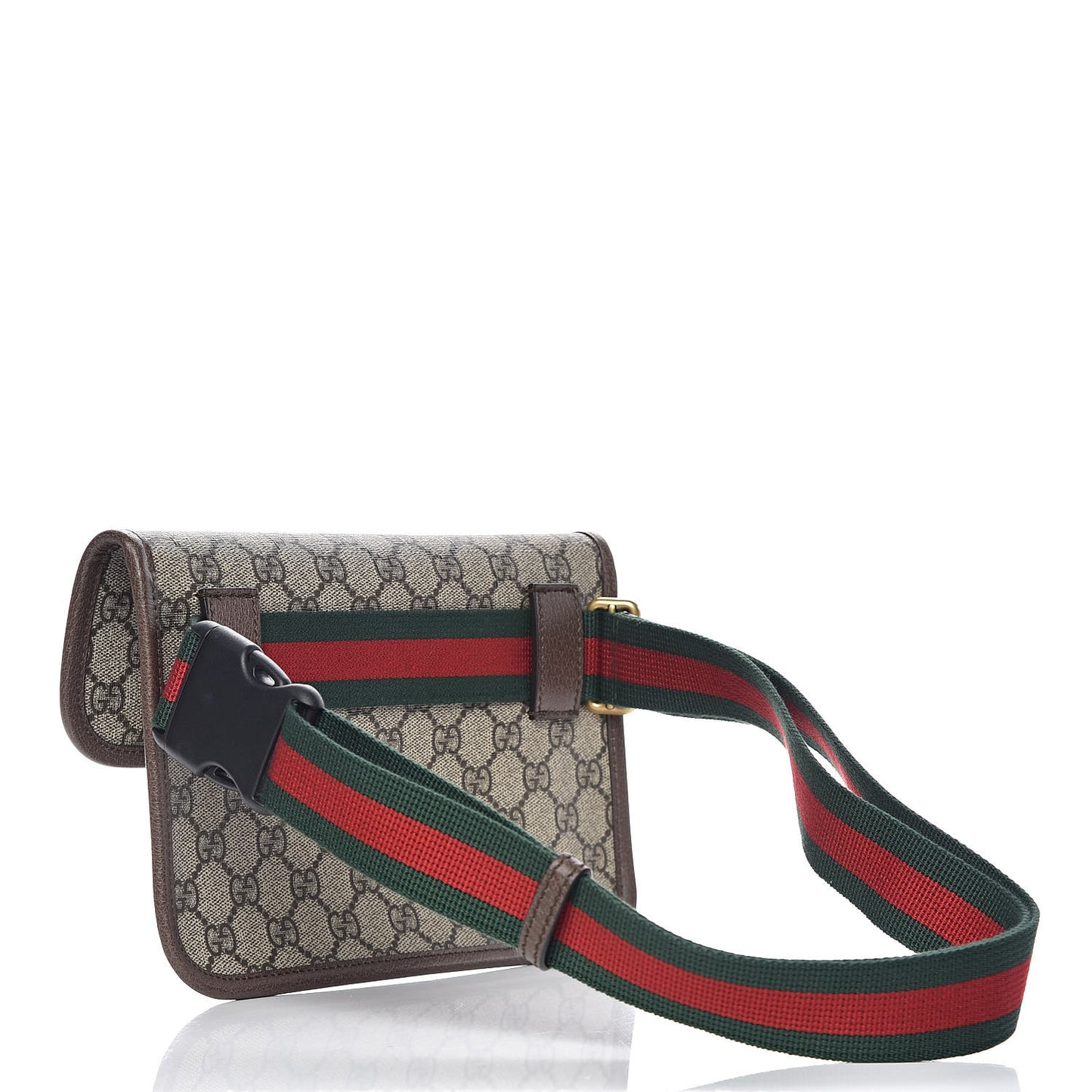 GG Supreme Monogram Neo Vintage Web Belt Bag Brown