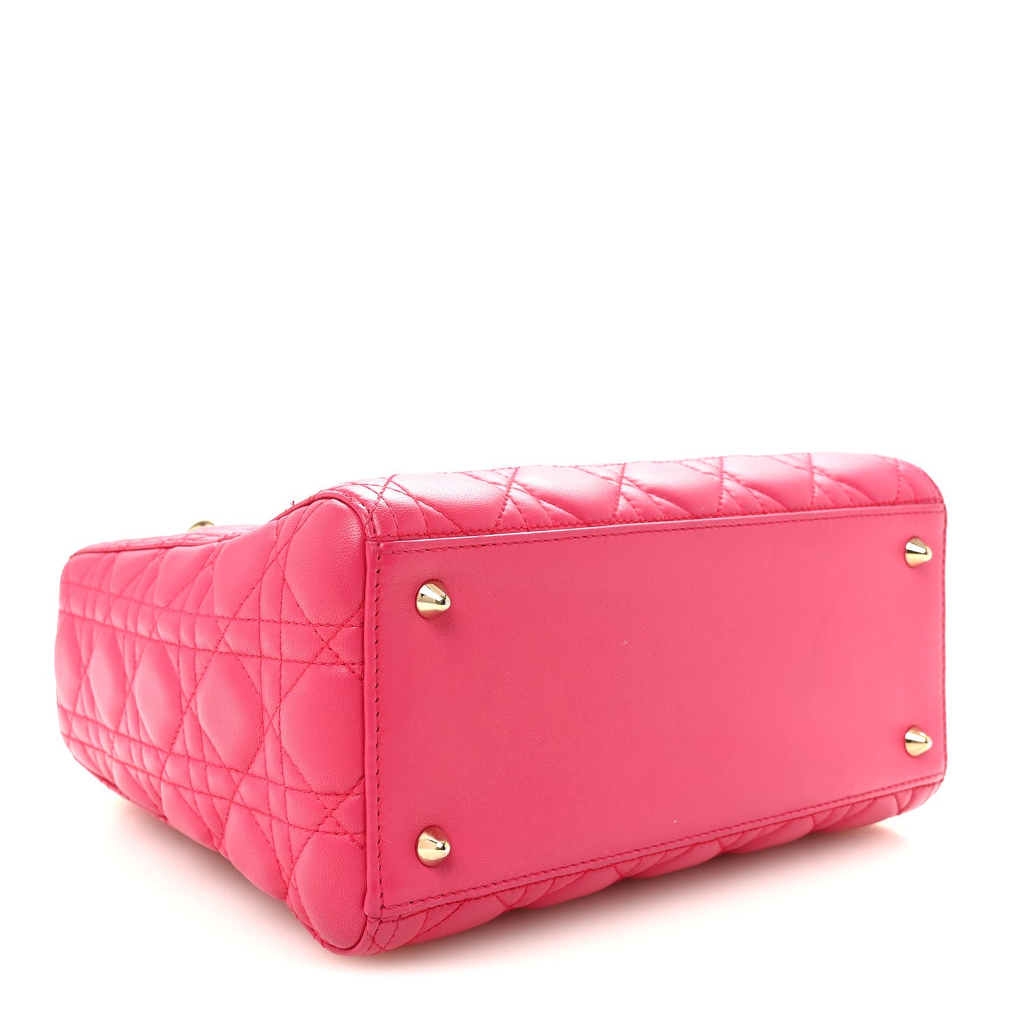 Lambskin Cannage Medium Lady Dior Pink