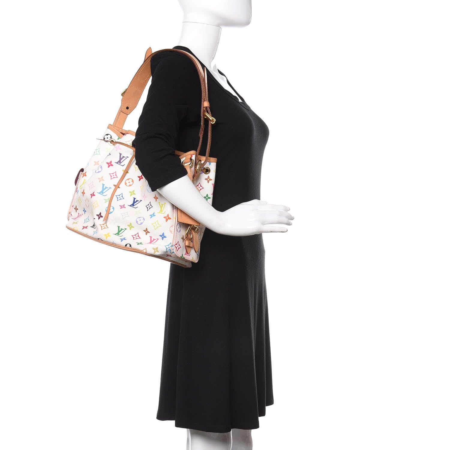 Louis Vuitton Monogram Multicolor Petit Noe White 2 of 11