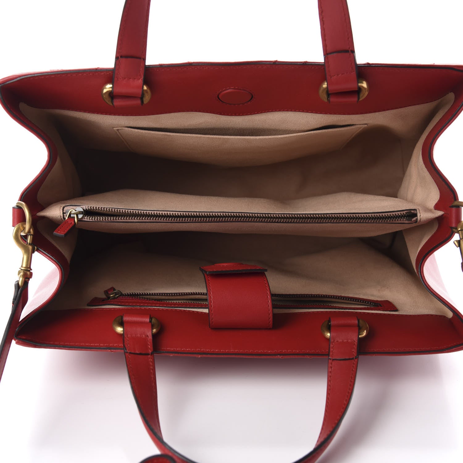 Gucci Calfskin Matelasse Medium GG Marmont Tote Hibiscus Red 5 of 12