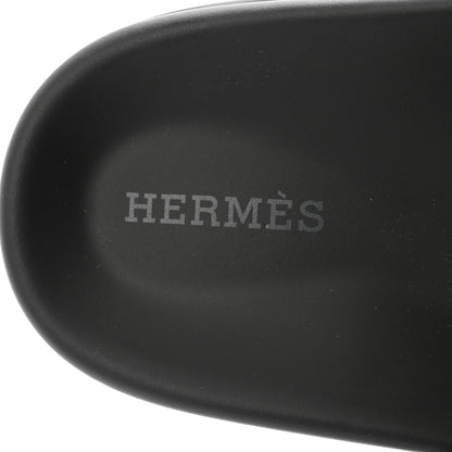 Hermes Calfskin Womens Chypre Sandals 37.5 Black 7 of 9