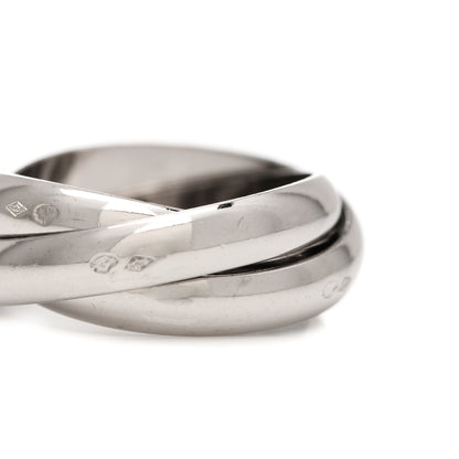 Cartier 18K White Gold Classic Trinity Ring 52 6 7 of 7