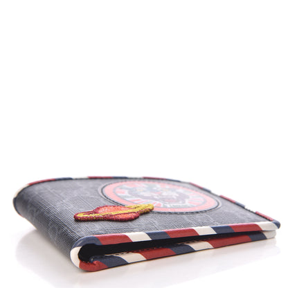 Gucci GG Supreme Monogram Night Courrier Bi-Fold Wallet Black Grey 4 of 8