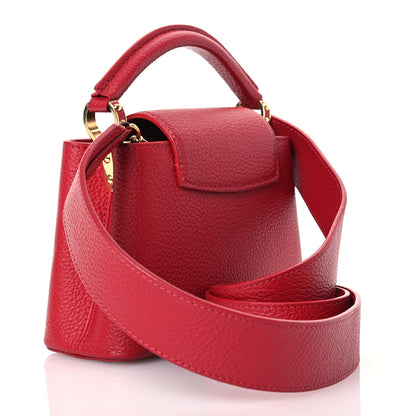 Louis Vuitton Taurillon Mini Capucines Scarlet 3 of 15