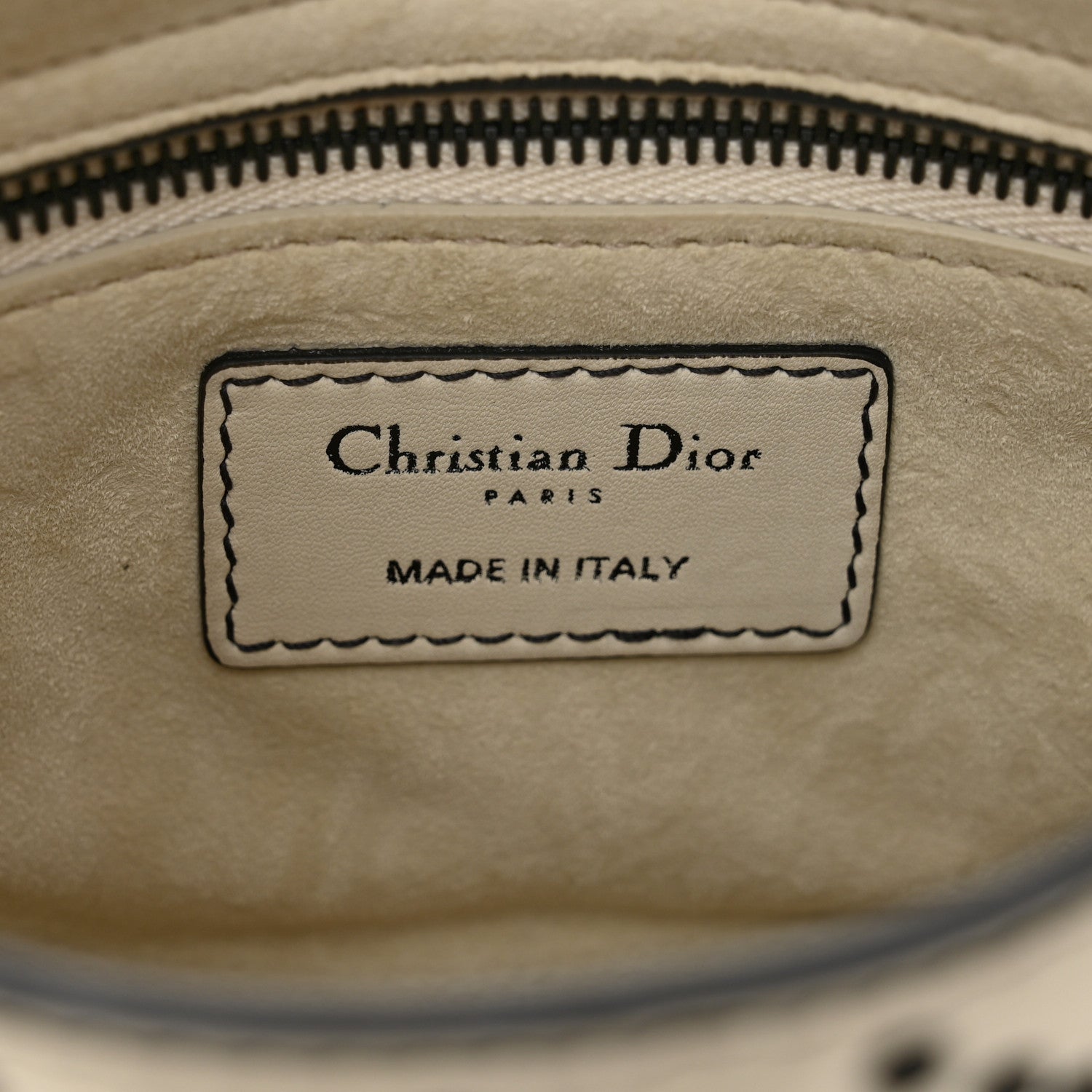 Christian Dior Ultra Matte Calfskin Studded Mini Supple Lady Dior White Black 7 of 11