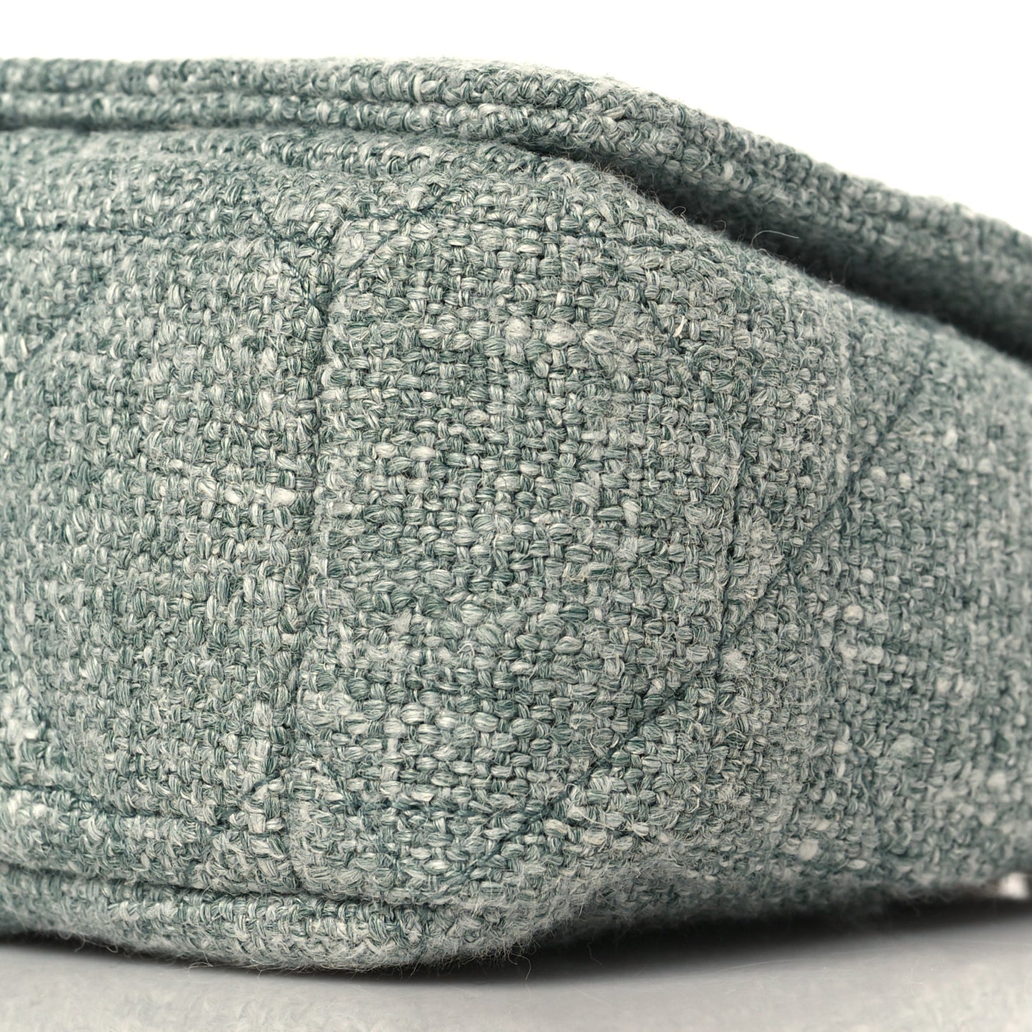 Tweed Macrocannage Small Caro Bag Light Green