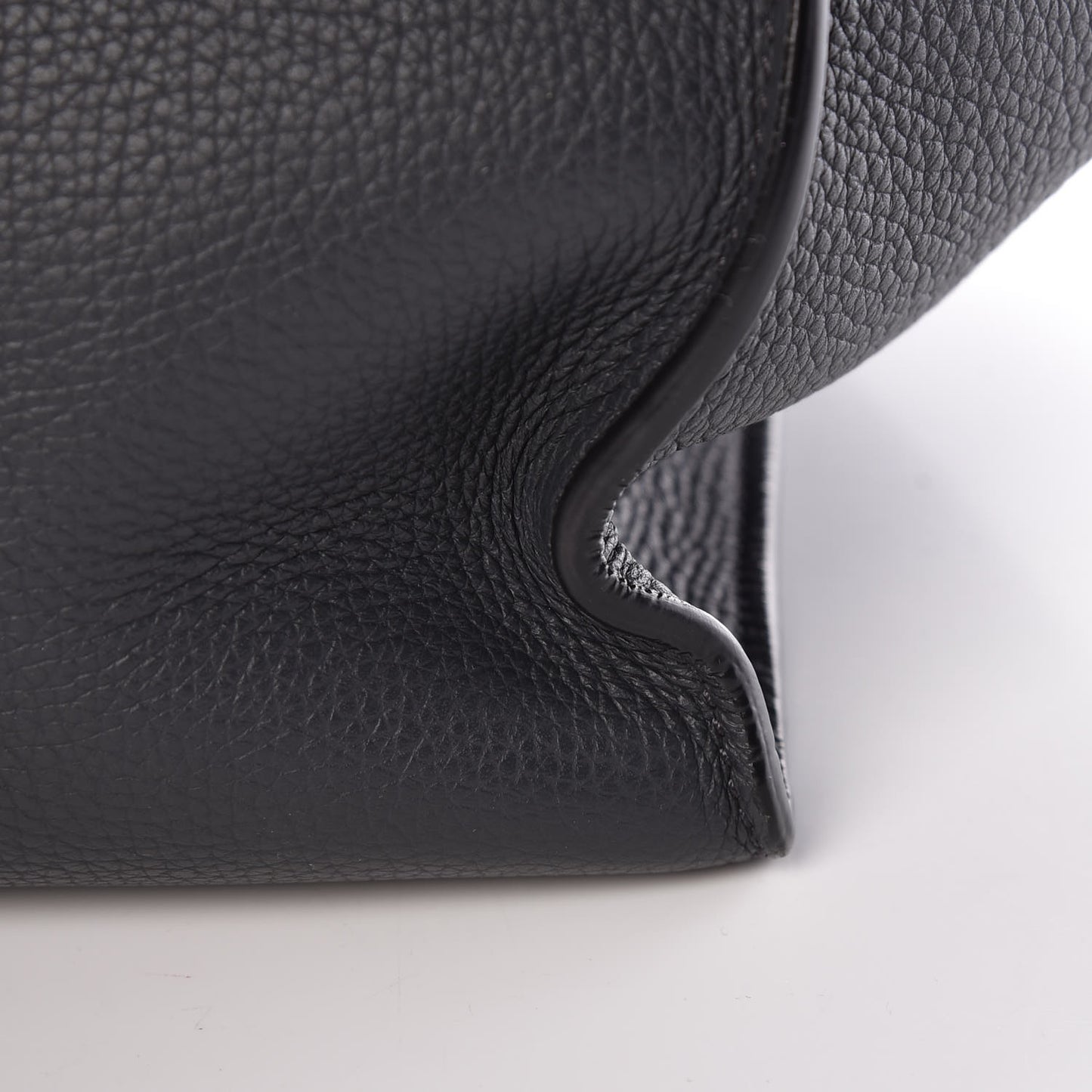 Supple Grained Calfskin Small Big Bag Anthracite