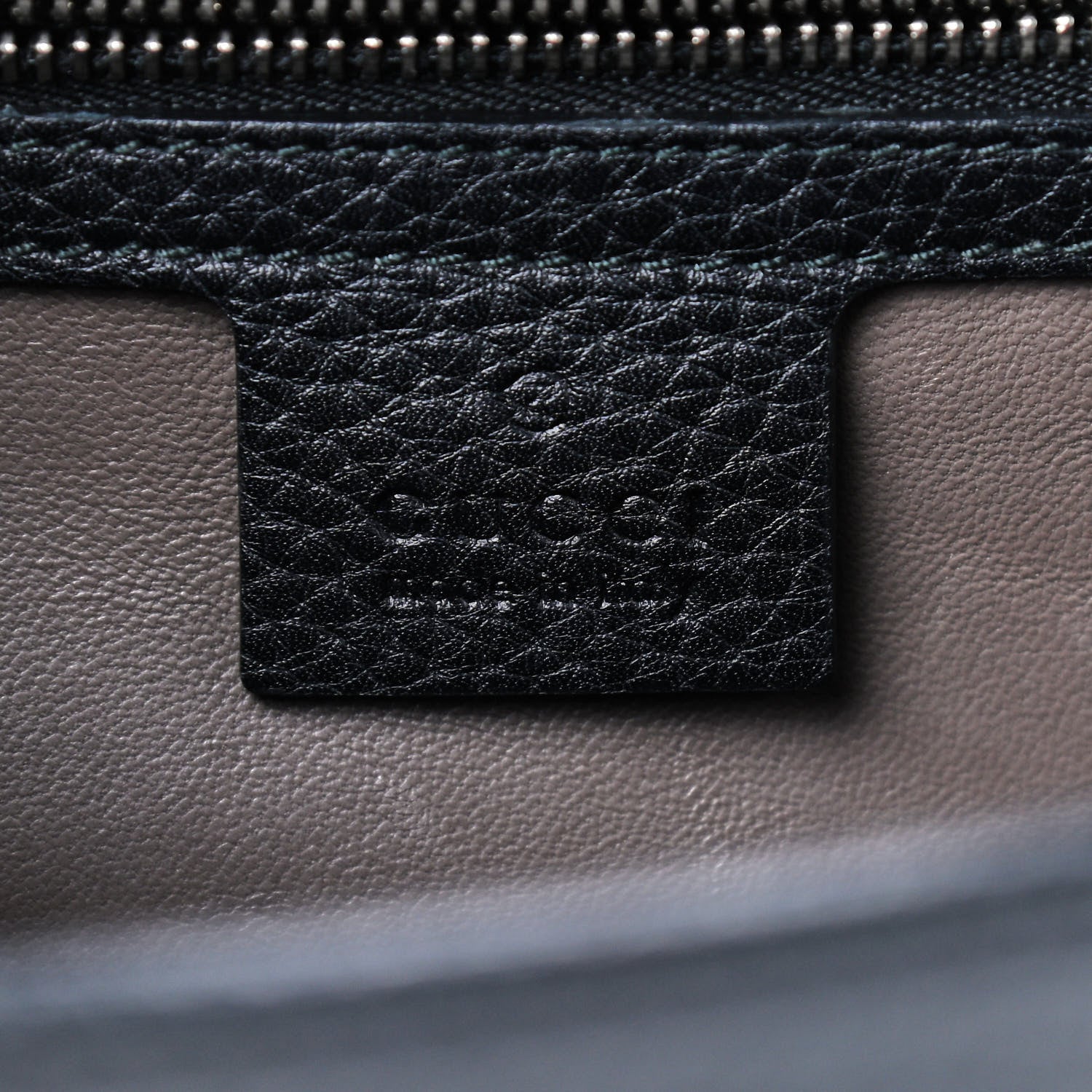 Gucci Calfskin Studded Medium Miss Bamboo Shoulder Bag Black 8 of 9
