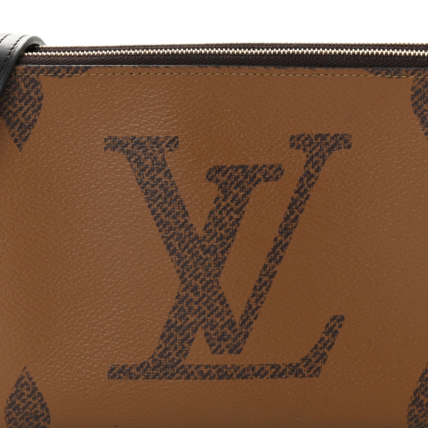 Reverse Monogram Giant Double Zip Pochette