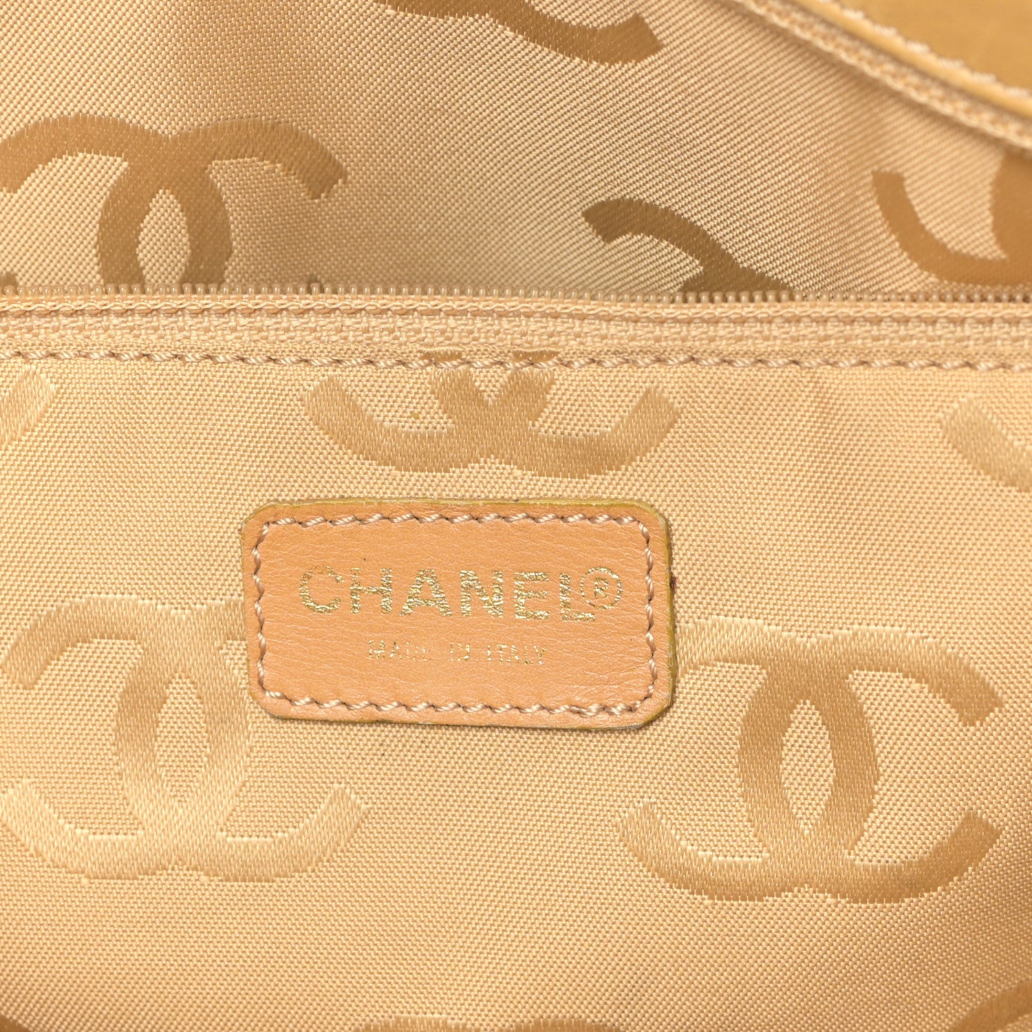 Chanel Calfskin Wild Stitch Large Tote Beige 6 of 9