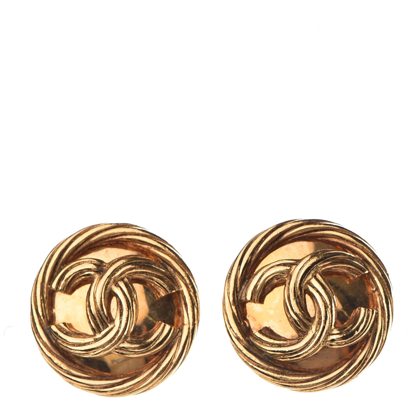 CC Clip On Earrings Gold