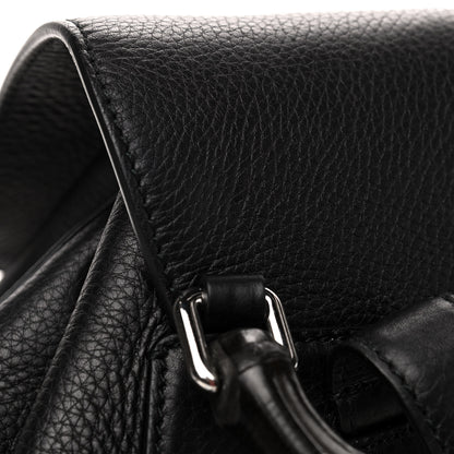 Gucci Cellarius Calfskin Medium Bamboo Backpack Black 6 of 6