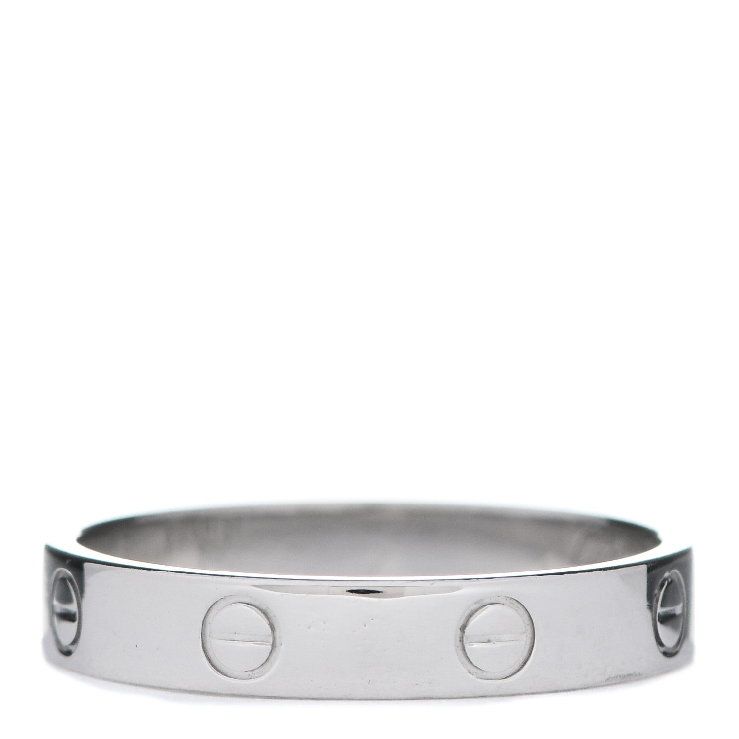 Cartier Platinum 3.5mm LOVE Wedding Band Ring 62 10 3 of 5