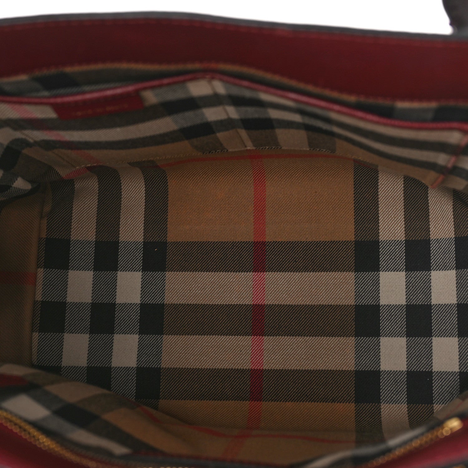 Burberry Soft Grain Medium Buckle Tote Dark Plum 5 of 8