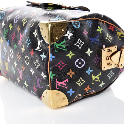 Louis Vuitton Monogram Multicolor Speedy 30 Black 6 of 19