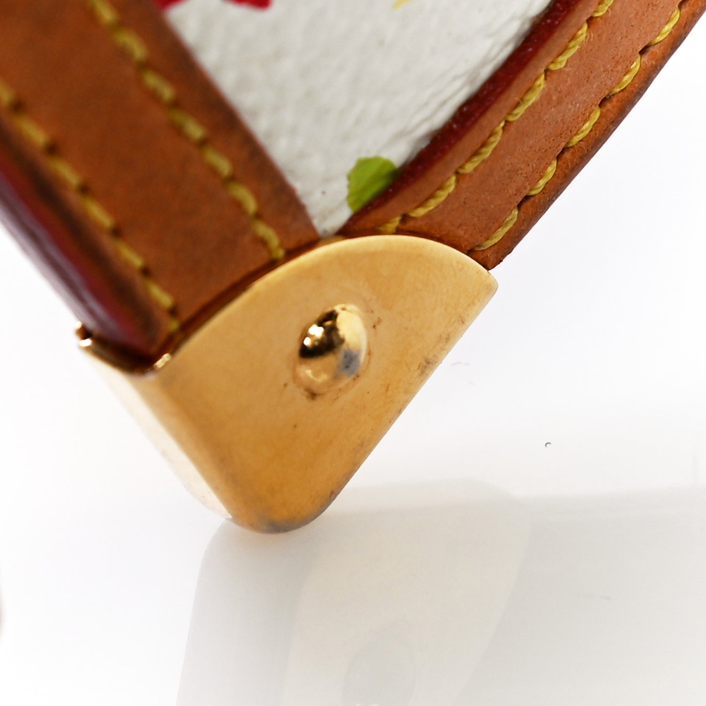 Monogram Multicolor Key Pouch White