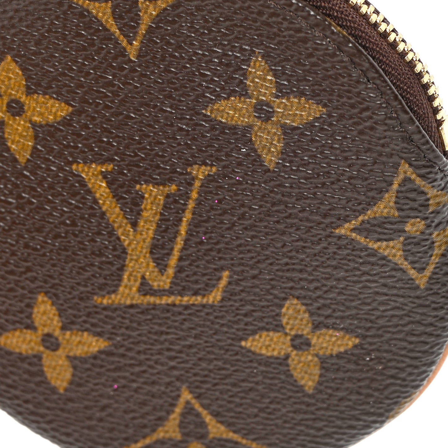 Monogram Round Coin Purse