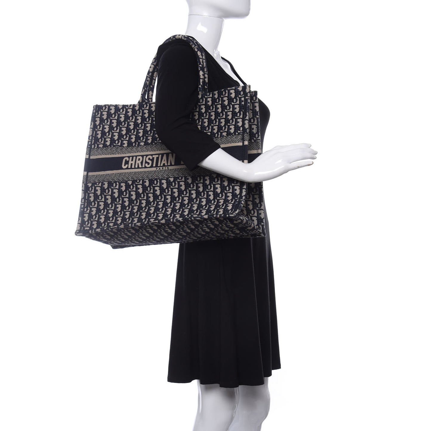 Oblique Book Tote Blue Multicolor