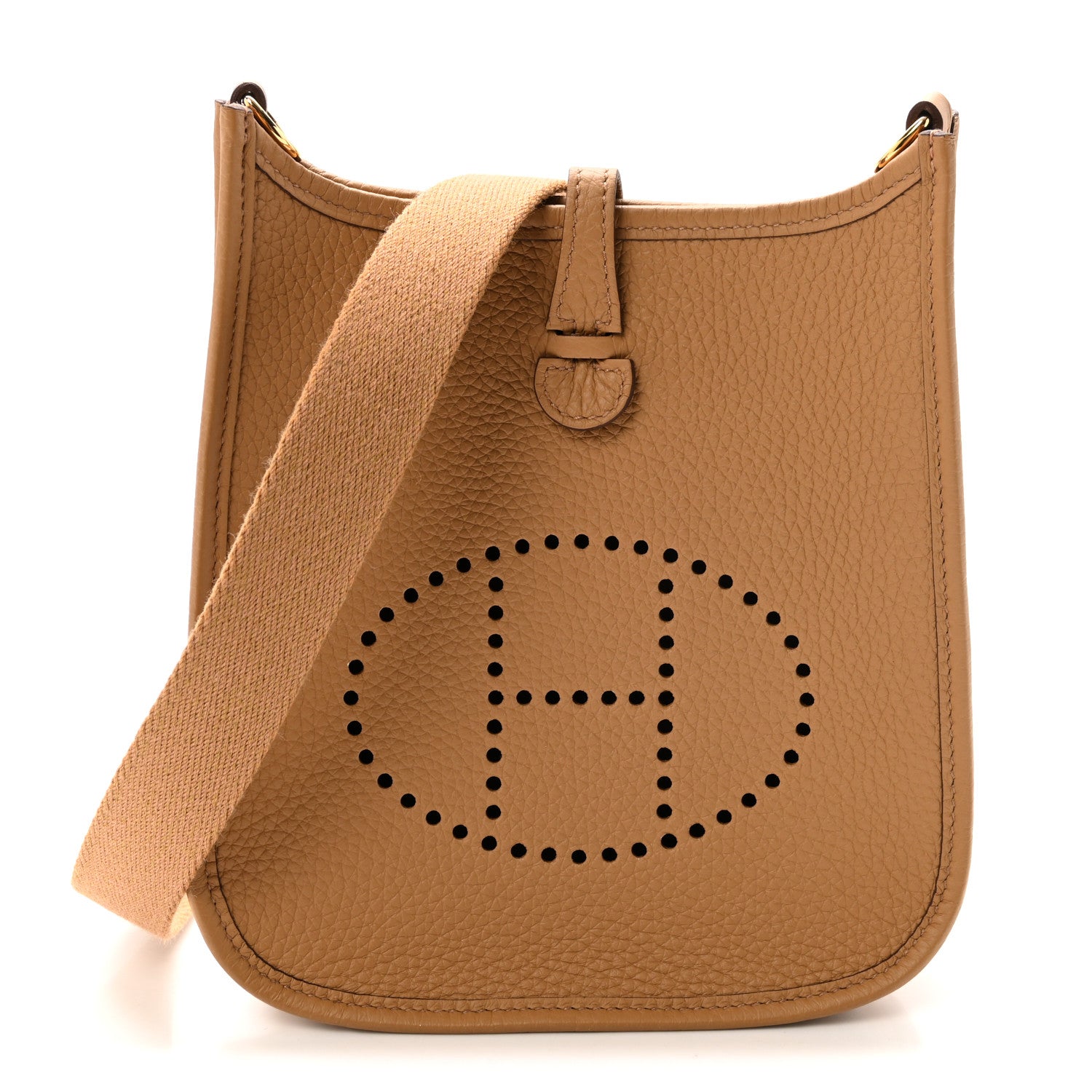 Hermes Taurillon Clemence Evelyne TPM Biscuit 1 of 10