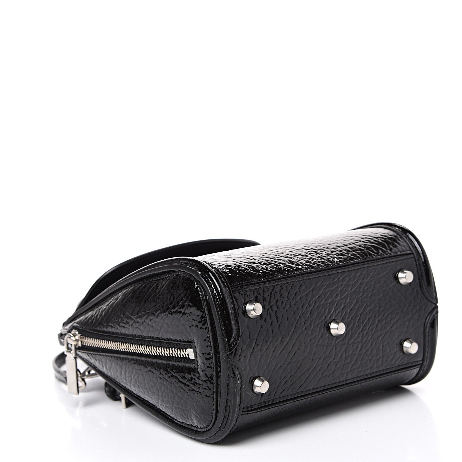 Alexander McQueen Patent Mini Heroine Black 3 of 11
