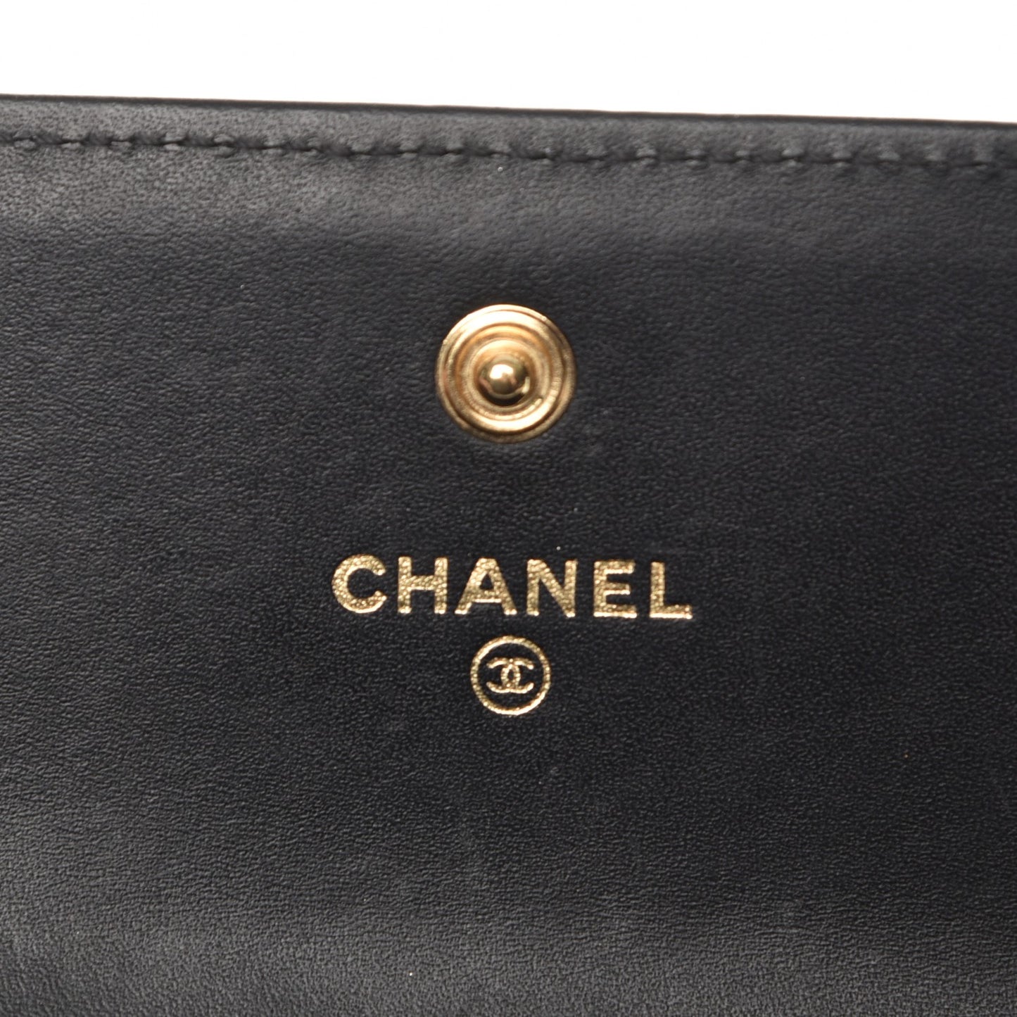 Caviar Quilted Boy Flap Wallet Black