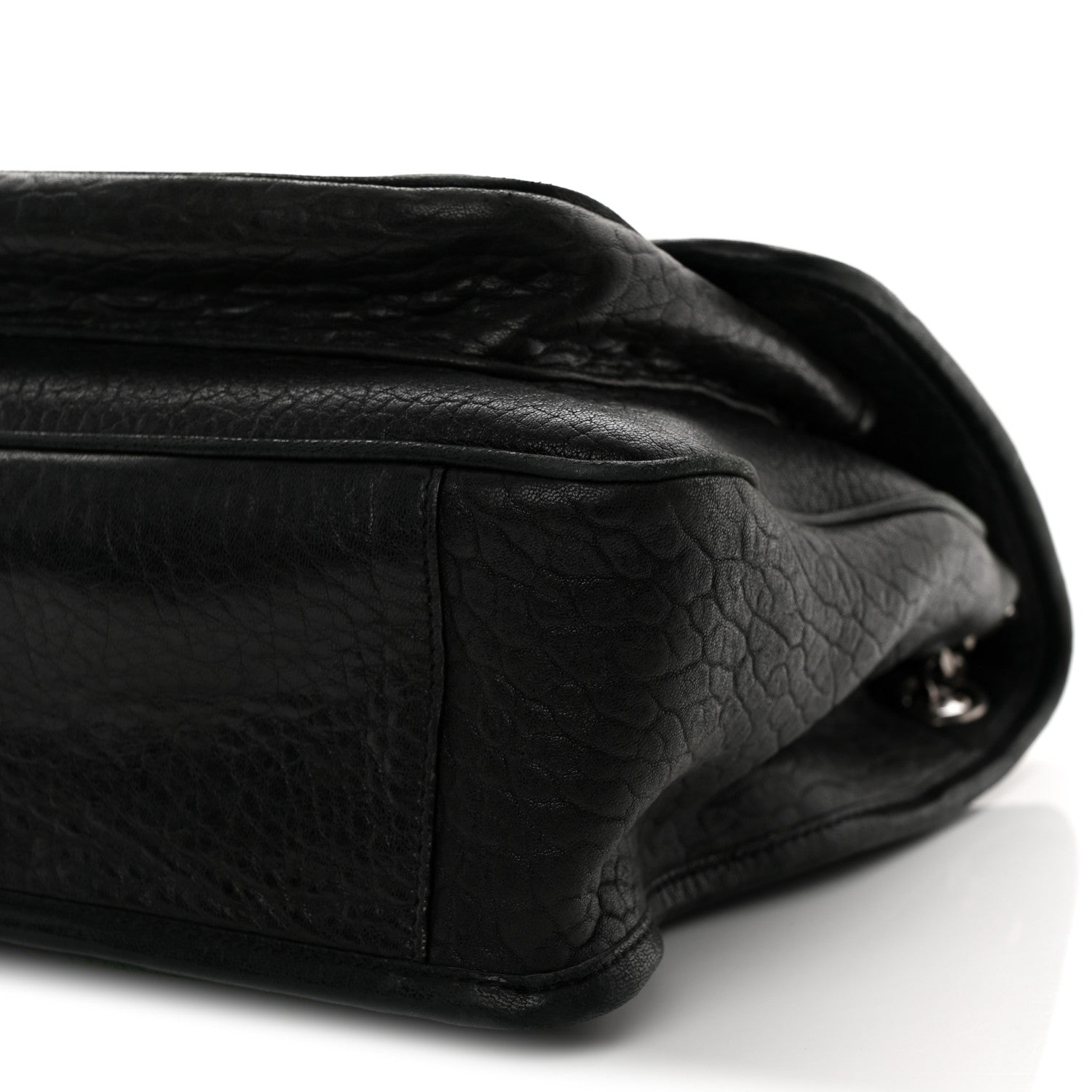 Saint Laurent Grained Lambskin Monogram Large Niki Chain Satchel Black 11 of 13