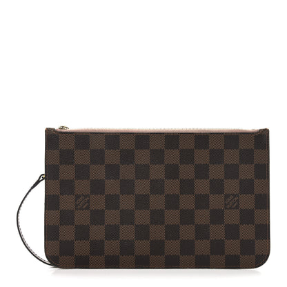 Louis Vuitton Damier Ebene Neverfull MM GM Pochette Rose Ballerine 1 of 7