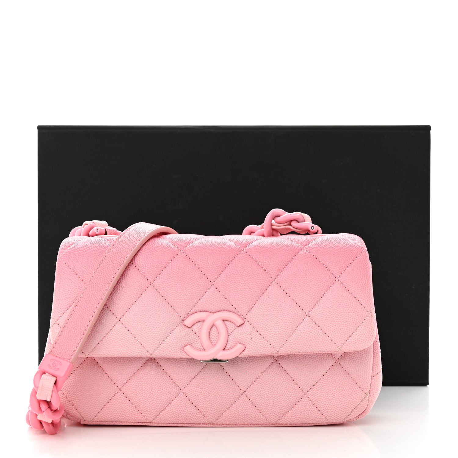 Chanel Shaded Caviar Quilted My Everything Small Flap Pink Light Pink 11 of 11
