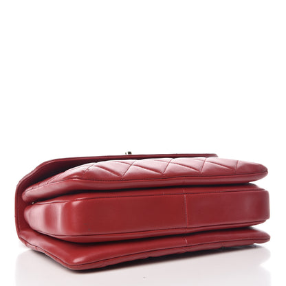 Chanel Lambskin Quilted Small Trendy CC Dual Handle Bag Red 5 of 14