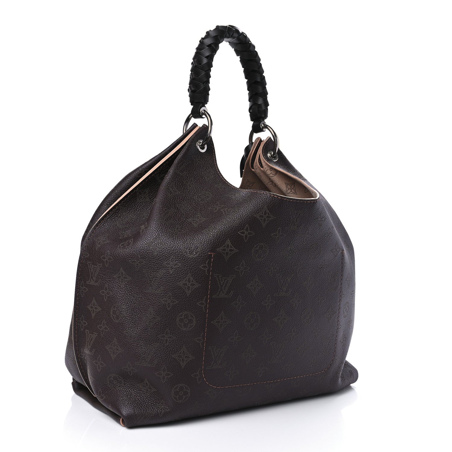 Louis Vuitton Mahina Carmel Hobo Chocolate 3 of 10