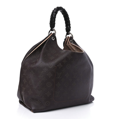 Louis Vuitton Mahina Carmel Hobo Chocolate 3 of 10