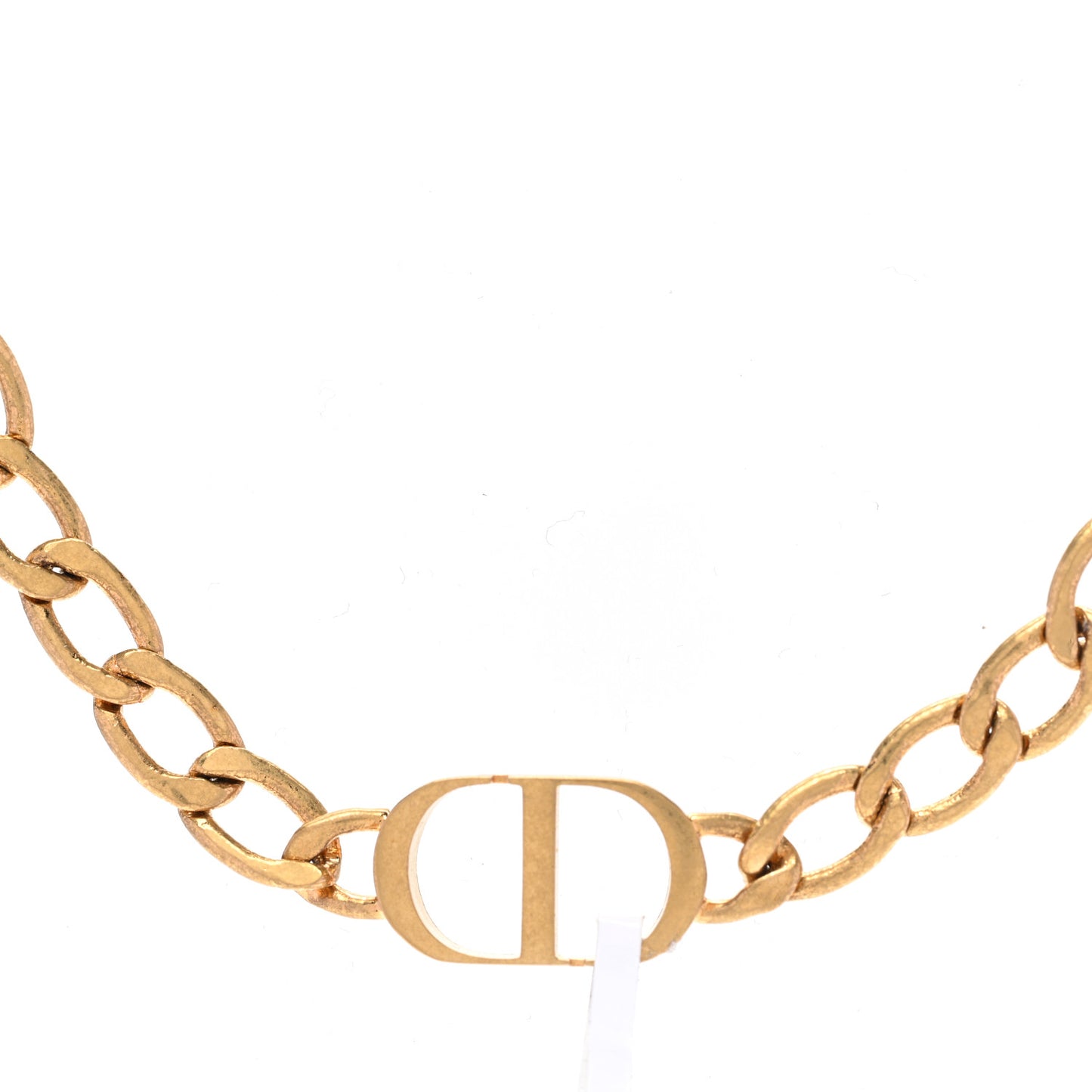 Metal Petit CD Choker Necklace Gold