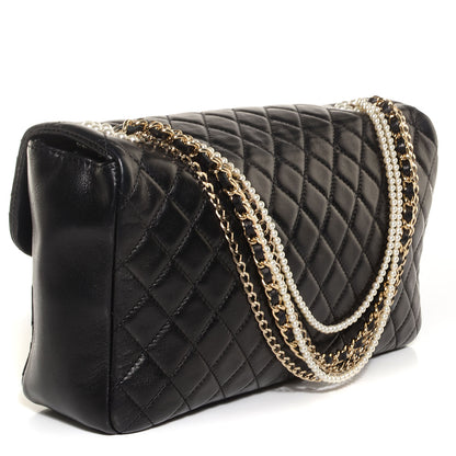 Chanel Lambskin Medium Westminster Pearl Flap Black 3 of 7