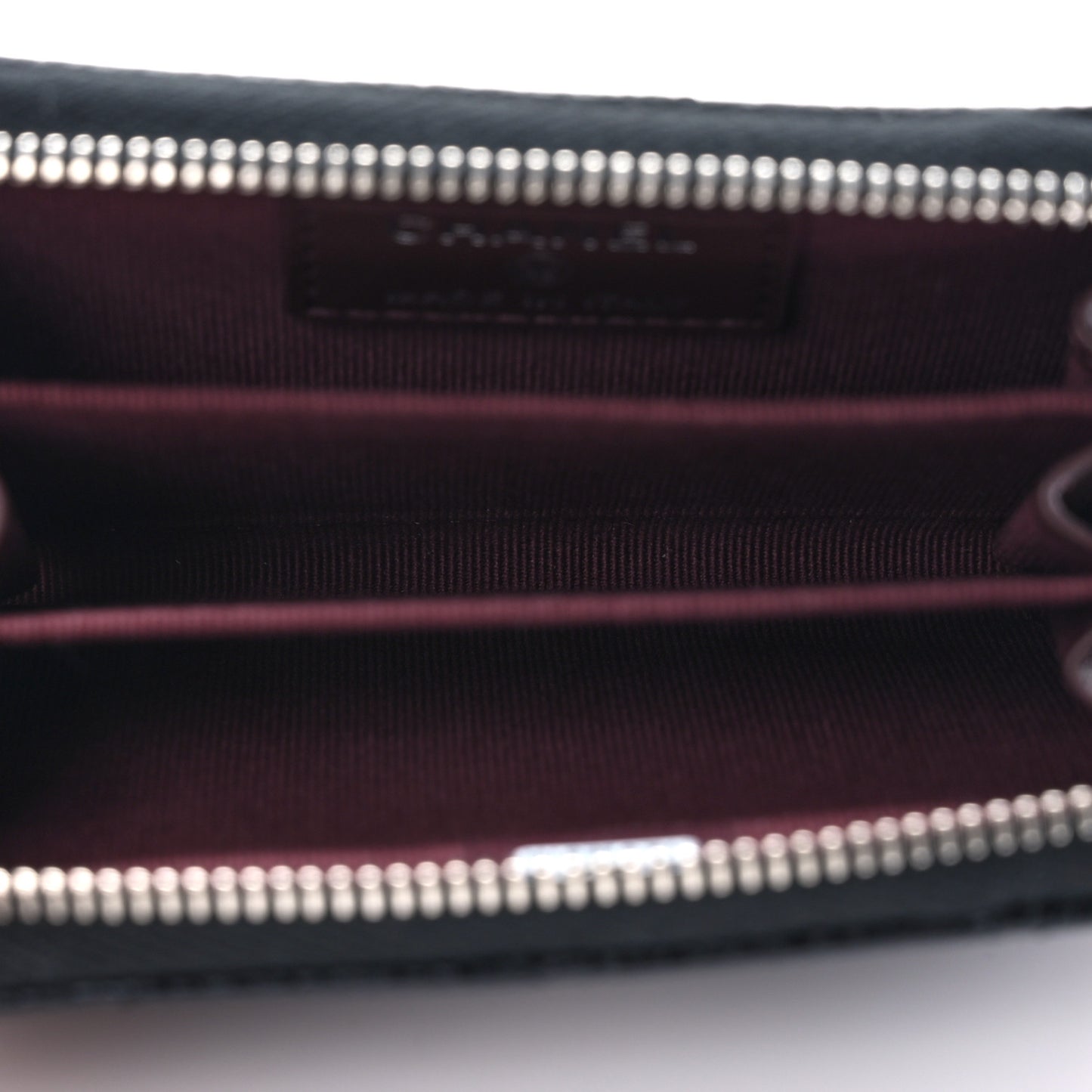 Caviar Quilted Classic Zipped Coin Purse Black
