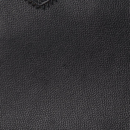 Burberry Grainy Calfskin Perforated House Check Medium Brogue Banner Tote Black 12 of 16