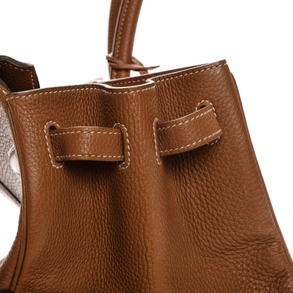 Hermes Taurillon Clemence Birkin 40 Gold 26 of 37