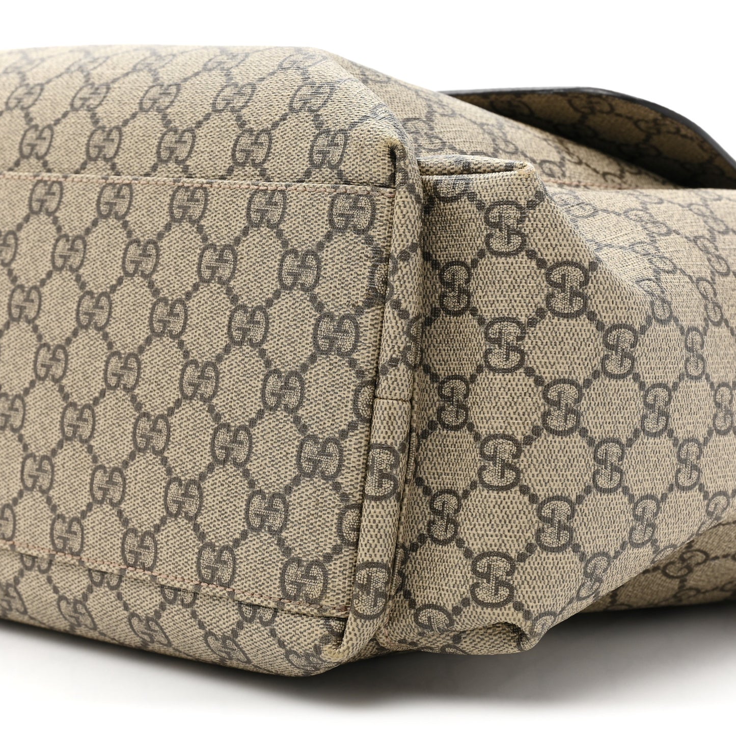 GG Plus Monogram Messenger Diaper Bag Dark Brown