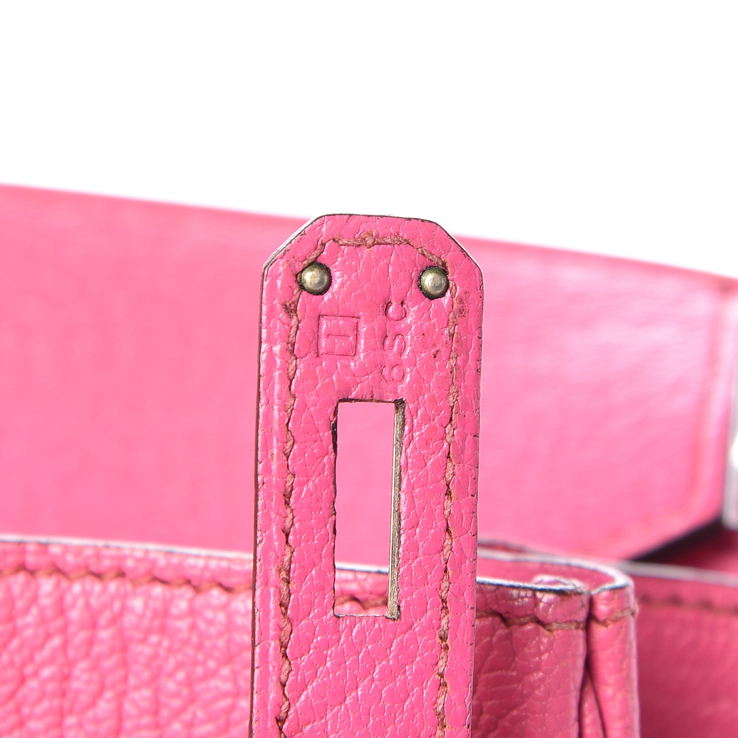 Hermes Chevre de Coromandel HAC Birkin 32 Fuchsia 9 of 19