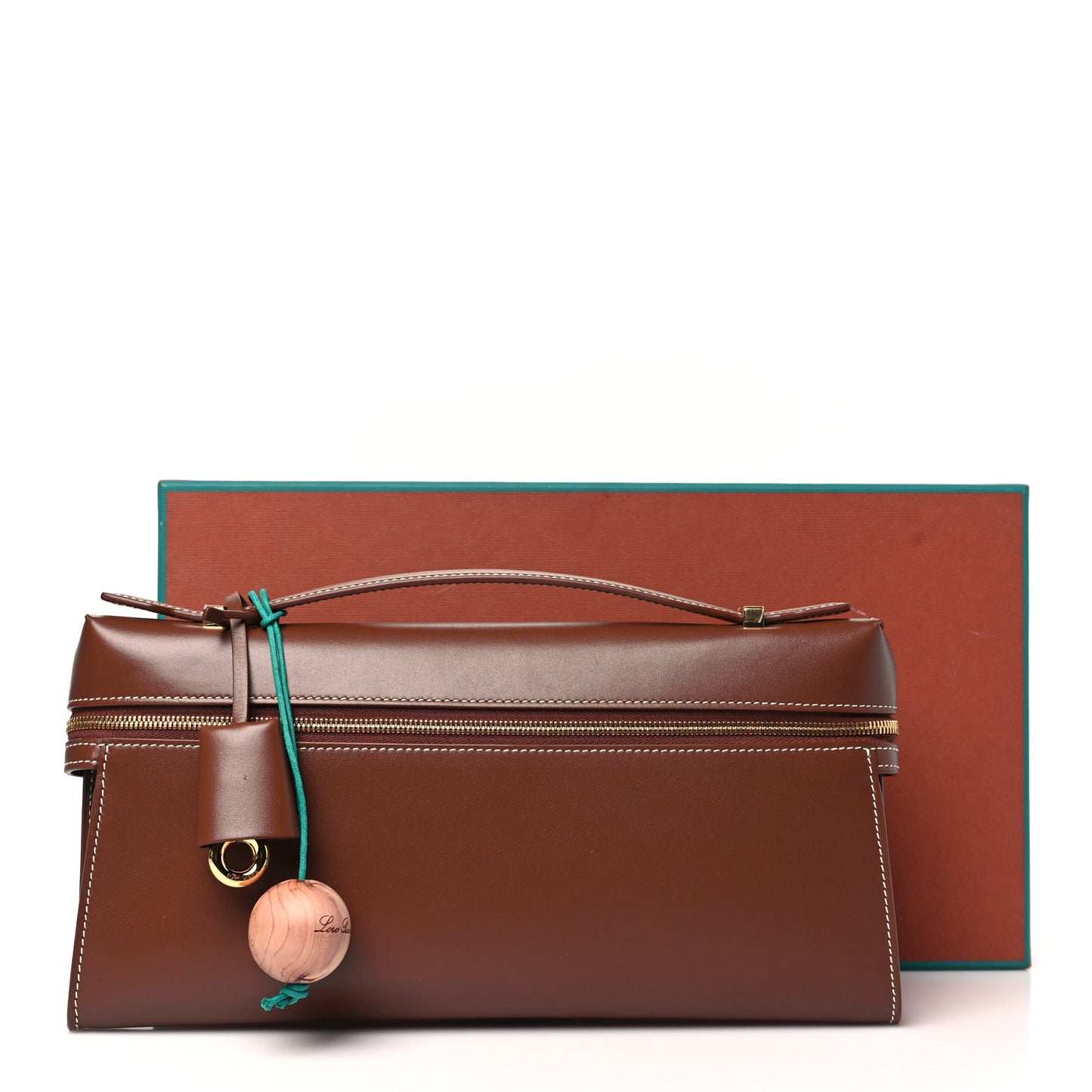Smooth Calfskin Extra Clutch L29 Burnt Tan