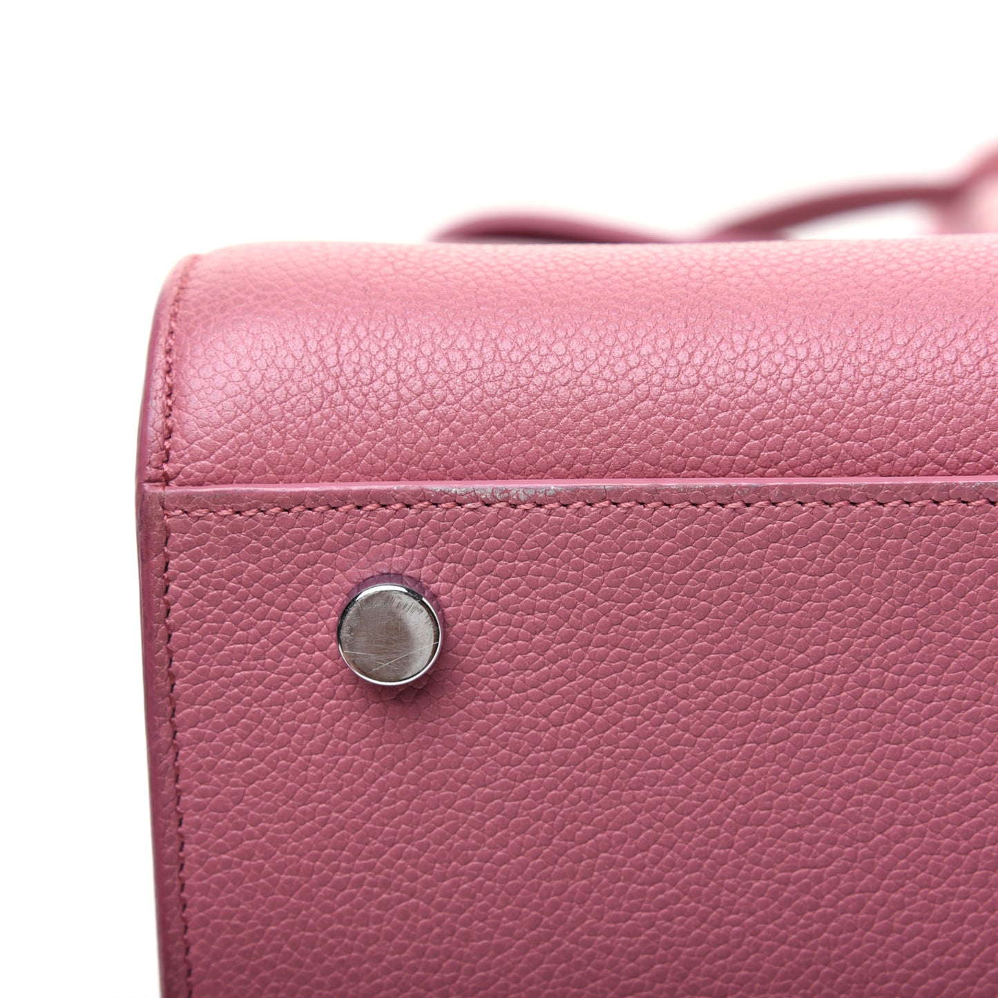 Grained Calfskin Small Sac De Jour Dark Rose