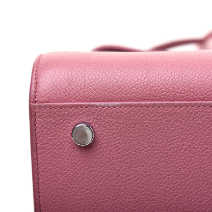 Saint Laurent Grained Calfskin Small Sac De Jour Dark Rose 10 of 33