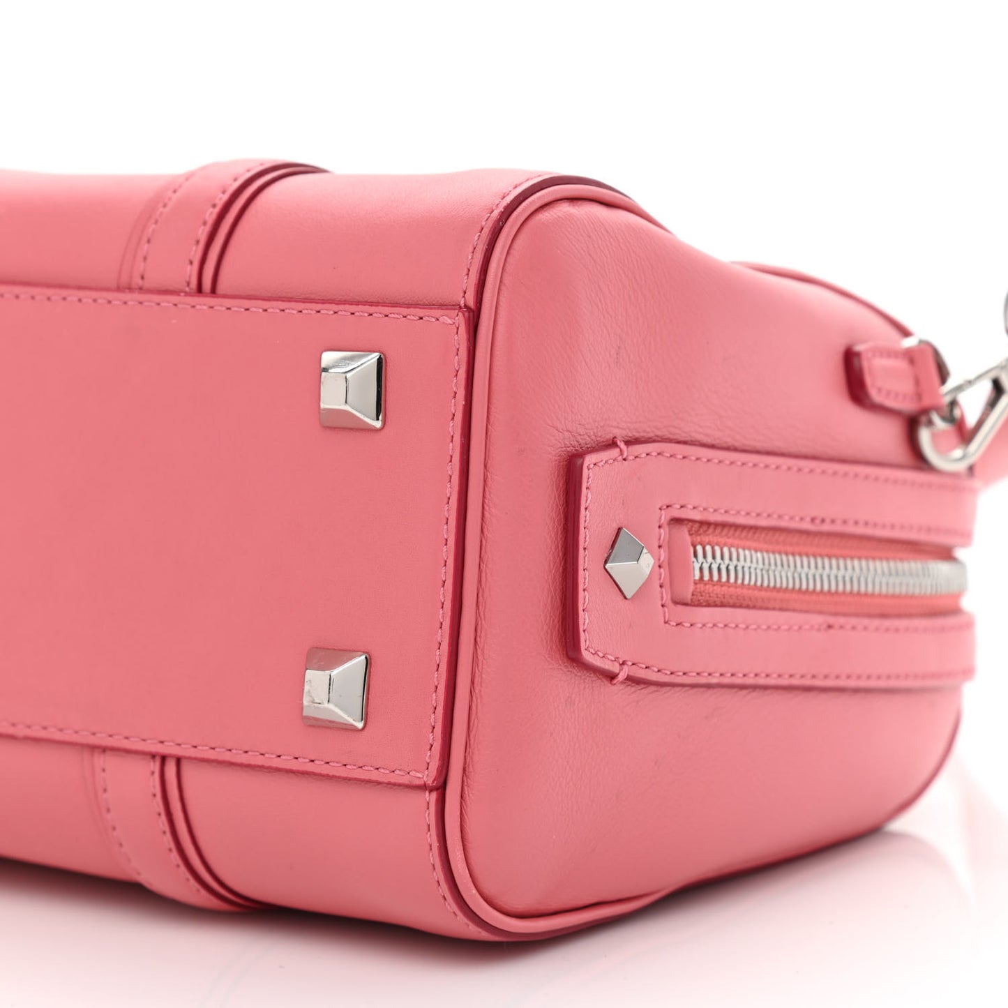 Calfskin Small Essential Boston Bag Pink