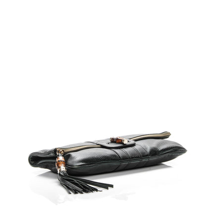 Gucci Calfskin Lucy Folded Clutch Dark Green 4 of 7