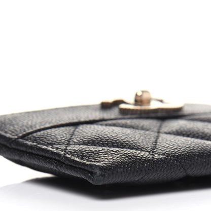 Chanel Caviar Quilted Vintage Mademoiselle Card Holder Black 10 of 16