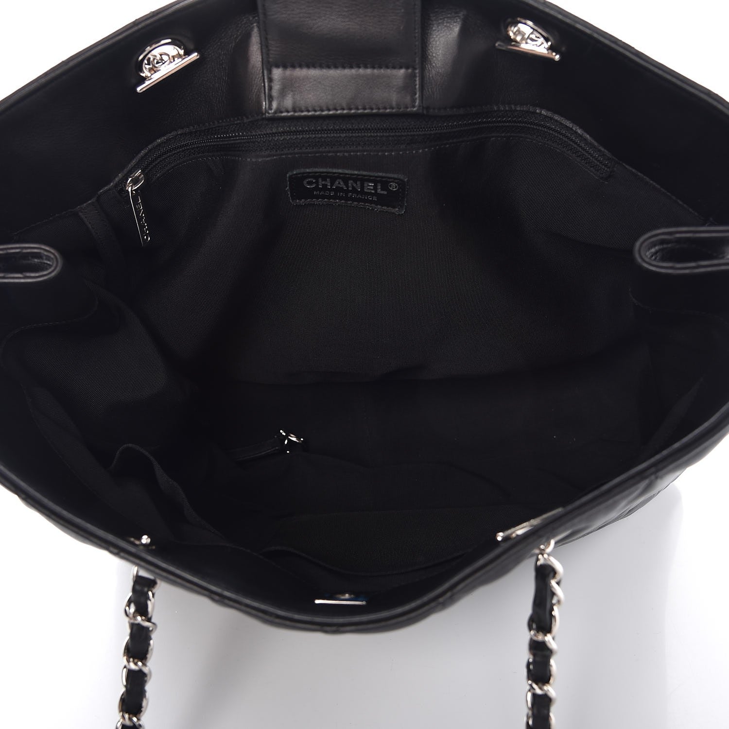 Chanel Calfskin Quilted Timeless Tote Black 5 of 12
