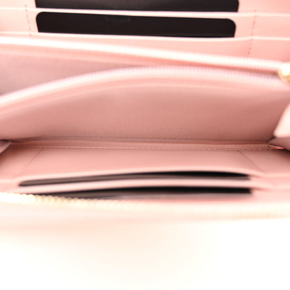 Chanel Lambskin Quilted Chanel 19 Zipped Wallet Light Pink 5 of 10
