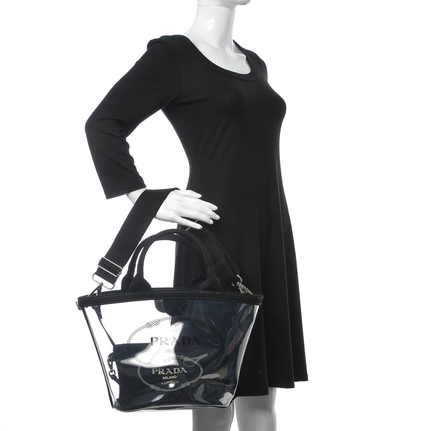 Plexiglass Canapa Small Shopper Tote Black